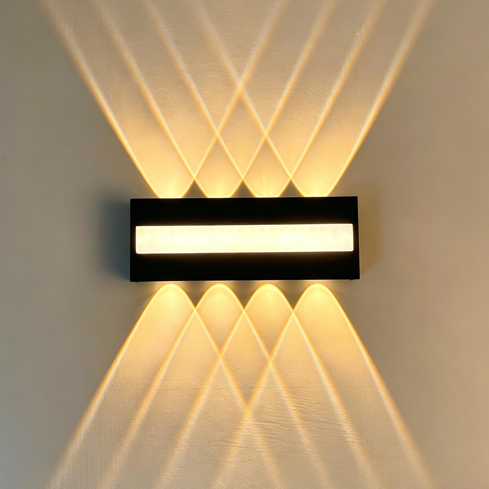 Lixstyea LED Wandlampe 12W IP65 – Warmweiss Wandleuchte für Innen & Aussen