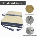 HAWAKA Sitzerhöhung 36x32x9 cm – Tragbares Boostersitzkissen mit Sicherheitsgurten für Kinder – Bild 3