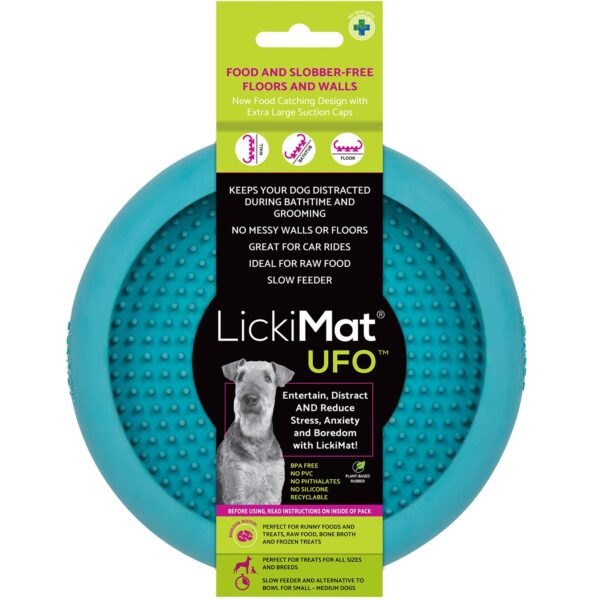 LickiMat UFO Leckmatte – Naturkautschuk Ablenker für Baden & Fellpflege