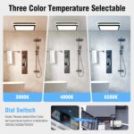 LEZOE LED Deckenleuchte mit Radar Bewegungsmelder IP65 – 30W/4500lm Feuchtraum – Bild 7