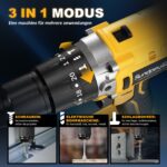 SundpeyPRO 21V Akku-Schlagbohrschrauber mit Bürstenlosem Motor – 120Nm & 35-tlg. Zubehör – Bild 4