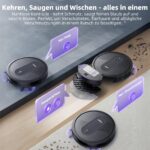 MONSGA Saugroboter 3 in 1 mit Wischfunktion – 4000PA Saugkraft, 140 Min Laufzeit – Bild 2