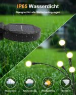 AdalyRoma Solarleuchten 4er-Set mit 32 LED – Glühwürmchen-Gartendeko IP65 wasserdicht – Bild 5