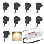 LED Einbaustrahler 12V 1W Set 9er Warmweiss 3000K – IP65 Deckenspots für Bad & Küche