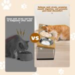 KoolYouth Katzennapf 3er Set mit 15° Holzständer – Ergonomische Futterstation für Katzen & kleine Hunde – Bild 6