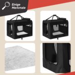 all Pets United Hundebox Grösse L 70x52x52 cm – Faltbare Transportbox mit Stahlrahmen – Bild 7