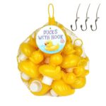 Dozer Enten-Angelspiel mit 20 Plastikenten & 3 Haken – Lernspielzeug für Kinder