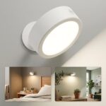 EZVALO Akku-Wandleuchte mit Fernbedienung – 360° drehbar, 3 Farbmodi, USB-C aufladbar