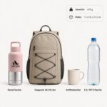 TATZIO Reiseflasche 4-in-1 – Isolierte Wasserflasche & Futternapf für Hunde & Katzen 1000ml – Bild 2