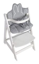 roba Sitzverkleinerer miffy® für Sit Up & Grow Up – 2-teiliges Hochstuhlkissen in Grau/Weiss – Bild 2