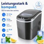 MS-Point Eiswürfelmaschine – Kompakter Ice Maker mit 2 Grössen & gekühltem Behälter – Bild 4