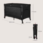 Lionelo Ellen 3in1 Reisebett für Neugeborene bis 15 kg – Beistellbett & Reisebett – Bild 2