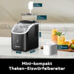 EUHOMY Eiswürfelmaschine 15 kg – 16 Eiswürfel in 13 Min für Zuhause & Büro – Bild 7