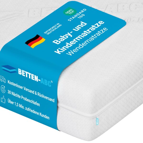 BettenABC OrthoMatra Junior-Duo 70x140 cm – Wendematratze für Baby & Kleinkind