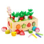 KMTJT Montessori Holzspielzeug 7-in-1 – Lernspiel für Kinder ab 2 Jahren