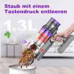 coovy SU7 Akkustaubsauger 55000Pa – Kabellos mit 75Min Laufzeit & Auto-Stauberkennung – Bild 9