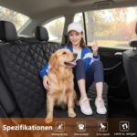 Alfheim Hundedecke Auto Rückbank 133x127 cm – Wasserdichter Rücksitzbezug mit Rutschfest – Bild 2