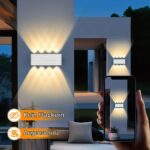 GeyouLux LED Wandleuchte IP65 8W 700LM – Warmweisse Aussenwandlampe 2700K fuer Innen & Aussen – Bild 3