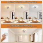 MELAYR LED Deckenleuchte 25cm mit 3 Farbtemperaturen & Memory-Funktion – Moderne Deckenlampe für Wohnzimmer & Büro – Bild 2