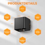GEARLITE LED Wandleuchte mit Bewegungsmelder 4er-Pack – Wiederaufladbar für Innen & Aussen – Bild 7