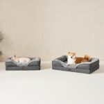 EHEYCIGA Orthopädisches Hundebett 106.5x76cm – Memory Foam Hundesofa mit Waschbarem Bezug – Bild 8