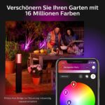 Philips Hue White & Color Ambiance Impress Wegeleuchte – 16 Mio. Farben, smarte Gartenbeleuchtung – Bild 7