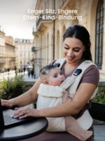 GROWNSY Babytrage 3-20 kg – Ergonomische Kindertrage mit M-Position & Schnellverschluss – Bild 8