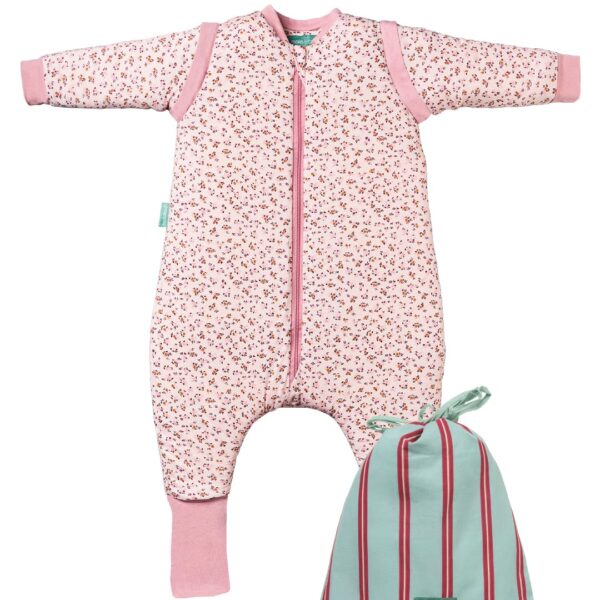 80 cm Baby-Schlafsack mit Füssen & abnehmbaren Ärmeln – 2.5 TOG Winterschlafsack für Babys