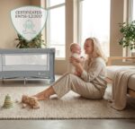 SEVERNO Honey Bunny Baby-Reisebett – Faltbar mit Matratze, Rollen & Transporttasche – Bild 4