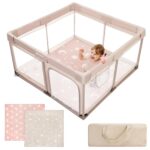 Joypony Laufstall Baby 127x127 cm – Sicherer Spielbereich mit 360° Netz für Kleinkinder