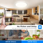 Peasur LED Deckenleuchte 24W Rund – Ultradünn mit 5 Farbtemperaturen für Bad & Wohnraum – Bild 4