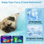 Vivifying Kühlmatte Hund 101x76 cm – Wendbare Kühldecke mit Eisseide & Samt für Sommer & Winter – Bild 6
