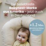 snuggle me® Stillkissen klein – Ergonomisches Halbmondkissen aus Bio-Baumwolle – Bild 3