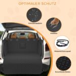 BMaoBBo Kofferraumschutz Hunde – Gesteppte Hundedecke mit Seitenschutz & wasserdicht – Bild 3