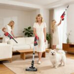 reffmov Akku-Staubsauger 60 kPa mit 2×4,0 Ah Akkus – 70 Min Laufzeit für Teppich & Tierhaare – Bild 9