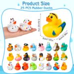 Halinuia 25er Set Bunte Gummienten – Sicheres Badespielzeug für Babys & Kinder – Bild 3