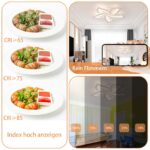 Tetipa LED Deckenleuchte 40-80W Dimmbar – Fernbedienung & App-Steuerung für 10-20 m² – Bild 6