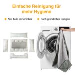 Zedelmaier Hundebett L 90×68cm Olivgrün – Ergonomisches Hundekorb mit abnehmbarem Bezug – Bild 6