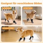 Hundesocken Anti-Rutsch mit verstellbaren Riemen – Pfotenschutz für Hartholzböden | 2 Paar – Bild 5