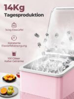 FOHERE Eiswürfelmaschine Klein – 14 kg/24h, 2 Grössenwahl, Selbstreinigung für Küche & Bar – Bild 3