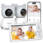 ieGeek 2K Babyphone mit 2 Kameras & 5" Display – WLAN Nachtsicht & Bewegungserkennung