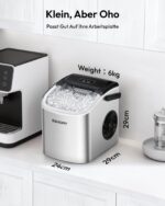 EUHOMY Eiswürfelmaschine Kompakt – 9 Eiswürfel in 6 Minuten, 12 kg/24h mit Tragegriff – Bild 9
