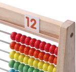 Flzoaveus Rechenrahmen-Set mit Abakus, Lernuhr & Zählstäben – Mathe-Lernset ab 6 Jahren – Bild 6