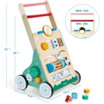 medoga 10-in-1 Lauflernwagen Holz – Lernspielzeug mit Activity Center für Babys – Bild 2