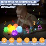 YOOHBERRYS Musikspielzeug mit 6 Sensorik Bällen – Montessori Lernspielzeug für Babys ab 1 Jahr – Bild 2