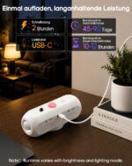 GOODEA Akku Wandleuchte mit Bewegungsmelder – 12 RGB Farben, 90 Tage Laufzeit, 4er Set – Bild 7