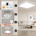 Seruno X LED Deckenleuchte 24W – 3 Farbtemperaturen, IP54, 3200LM für Küche & Bad – Bild 3