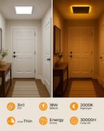 BLNAN 2er Set LED Deckenleuchte 18W mit Nachtlicht – Warmweiss für Schlafzimmer & Küche – Bild 3