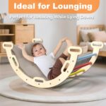 Puecrof Montessori Kletterdreieck 7-in-1 mit Rutsche & Bogen – Motoriktraining für Kleinkinder 1–3 Jahre – Bild 5