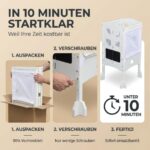BabybeFun Lernturm ab 1 Jahr – Klappbar mit 360° Sicherheitsnetz & Anti-Kipp-Schutz – Bild 5